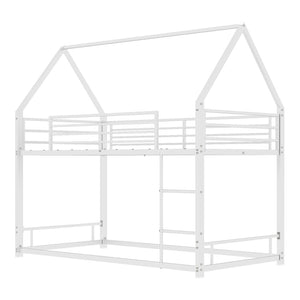Bunk Bed With Safety Guardrails, No Box Spring Needed