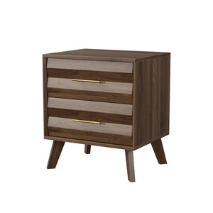 Medieval Double Drawer Bedside Table