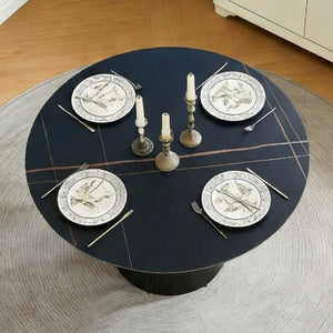 Round Dining Table - Black