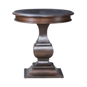Provence Park - Round End Table - Chateau Brown