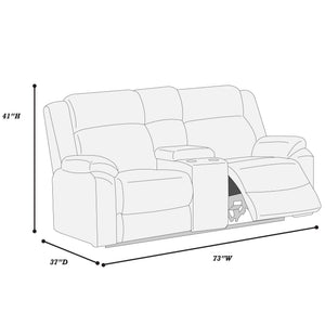 Motion Loveseat With Console