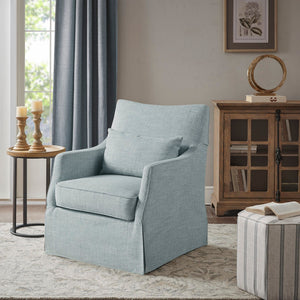 Traditional Design London Skirted Swivel Chair