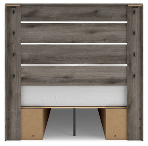 Graystorm - Panel Bed With Storage
