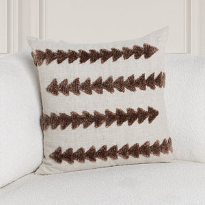 Essay - 22" x 22"Pillow - Frothed Brown