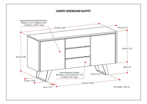 Lowry - Sideboard Buffet - Light Brown