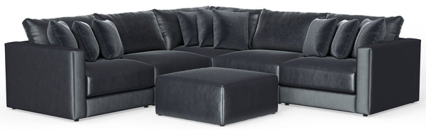 Remington - Modular Sofa And Cocktail Ottoman - Slate