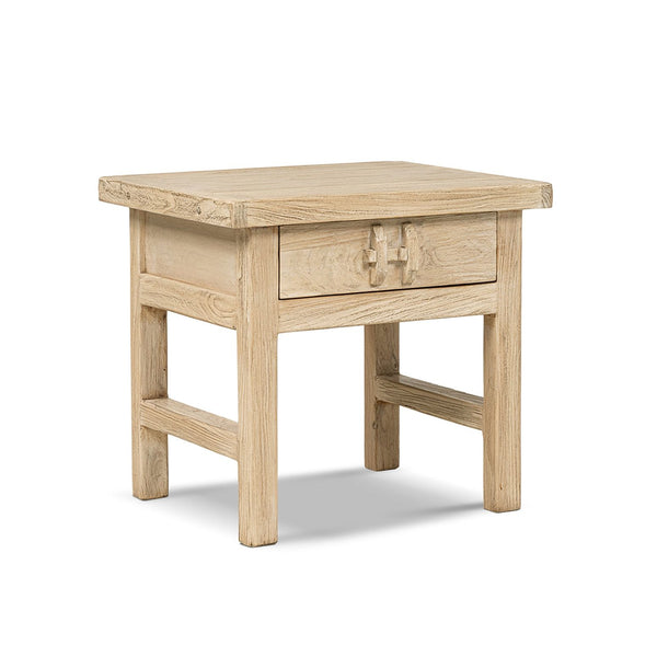 Rowan - Side Table With Drawer - Light Brown