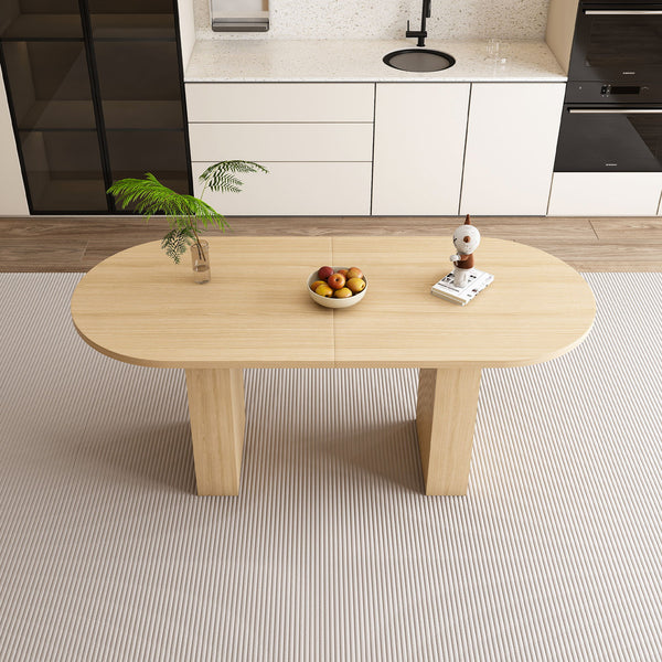 Modern Farmhouse Oval Dining Table With Slim Base