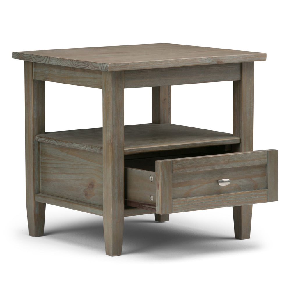 Warm Shaker - End Table - Light Brown