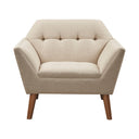 Modern Lounge Chair With Button Tufting