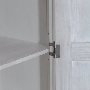 River Place - Armoire - Riverstone White & Tobacco