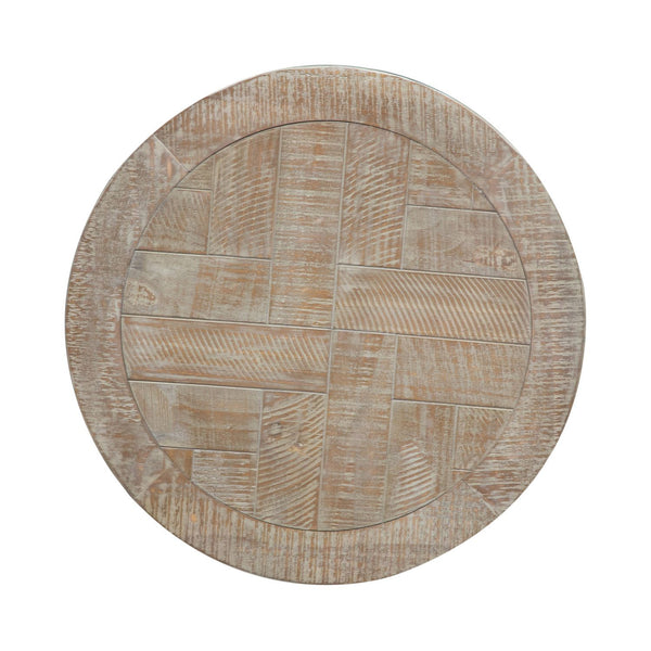 Parkland Falls - Round End Table - Weathered Taupe