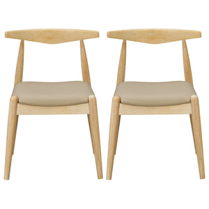 Dining Chairs With Ergonomic Backrest (Set of 2)