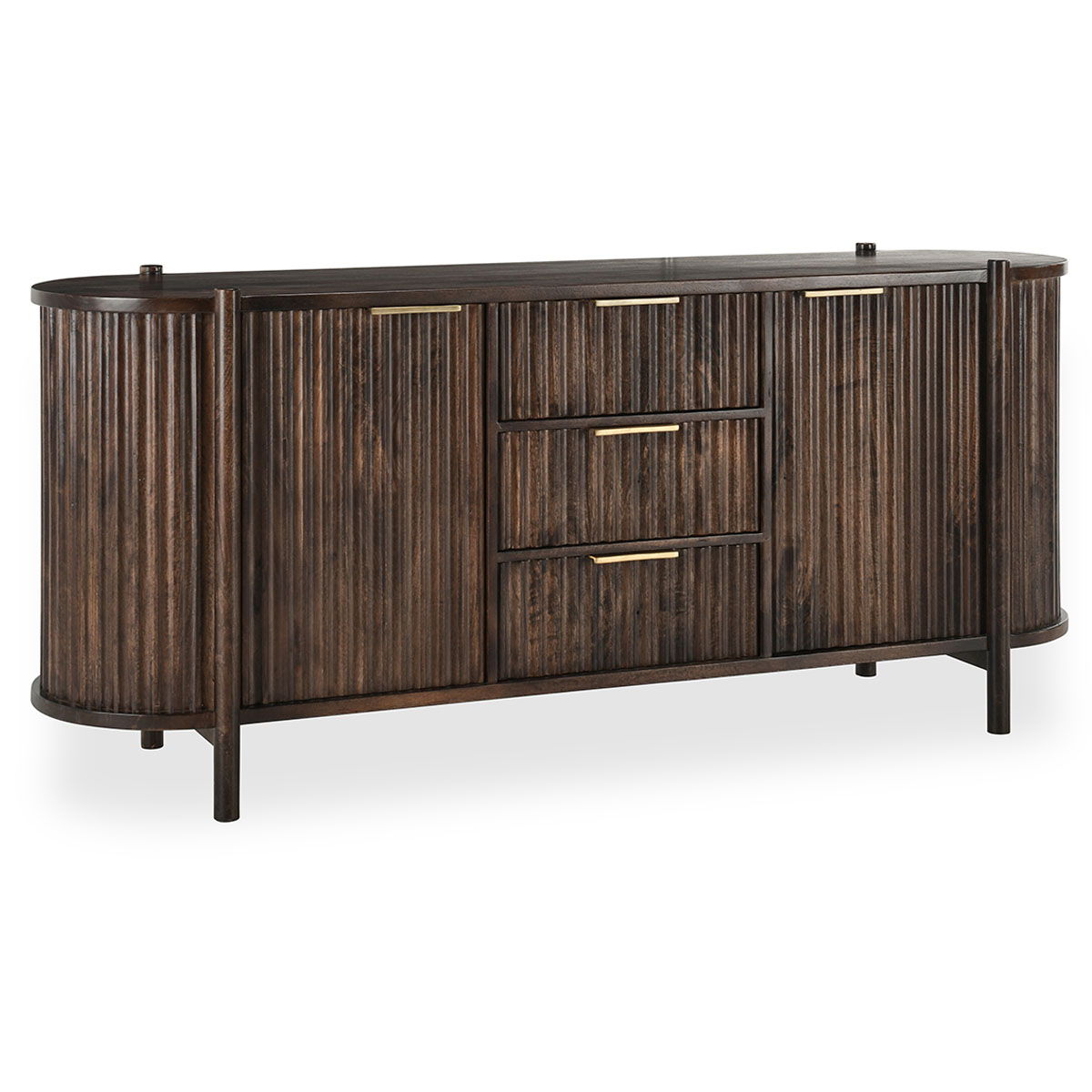 Jimmy Bark Redford - 2 Door 3 Drawer Buffet - Bark Brown