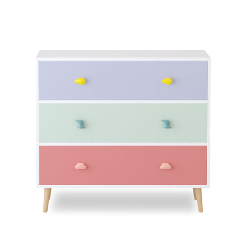 3 Drawer Dresser, Storage Cabinet With Anti Tip Safety