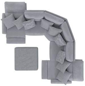 Majesty - Deep Seating Power Reclining Sectional And Ottoman
