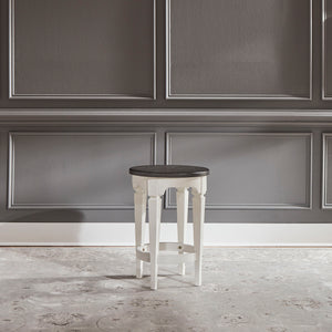 Allyson Park - 4 Piece Dining Room Set - Wirebrushed White / Charcoal