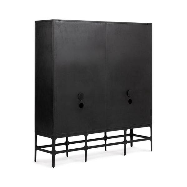 Amilio - Tall Cabinet - Rust Noir