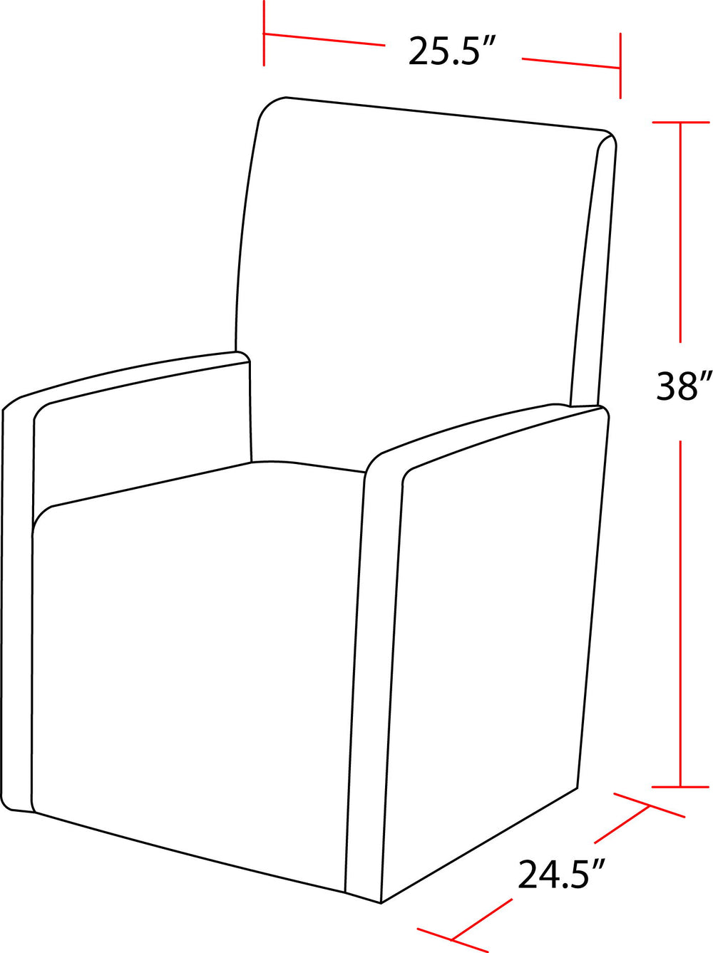 Escape - Dining Upholstered Caster Chair - Mirage Mist