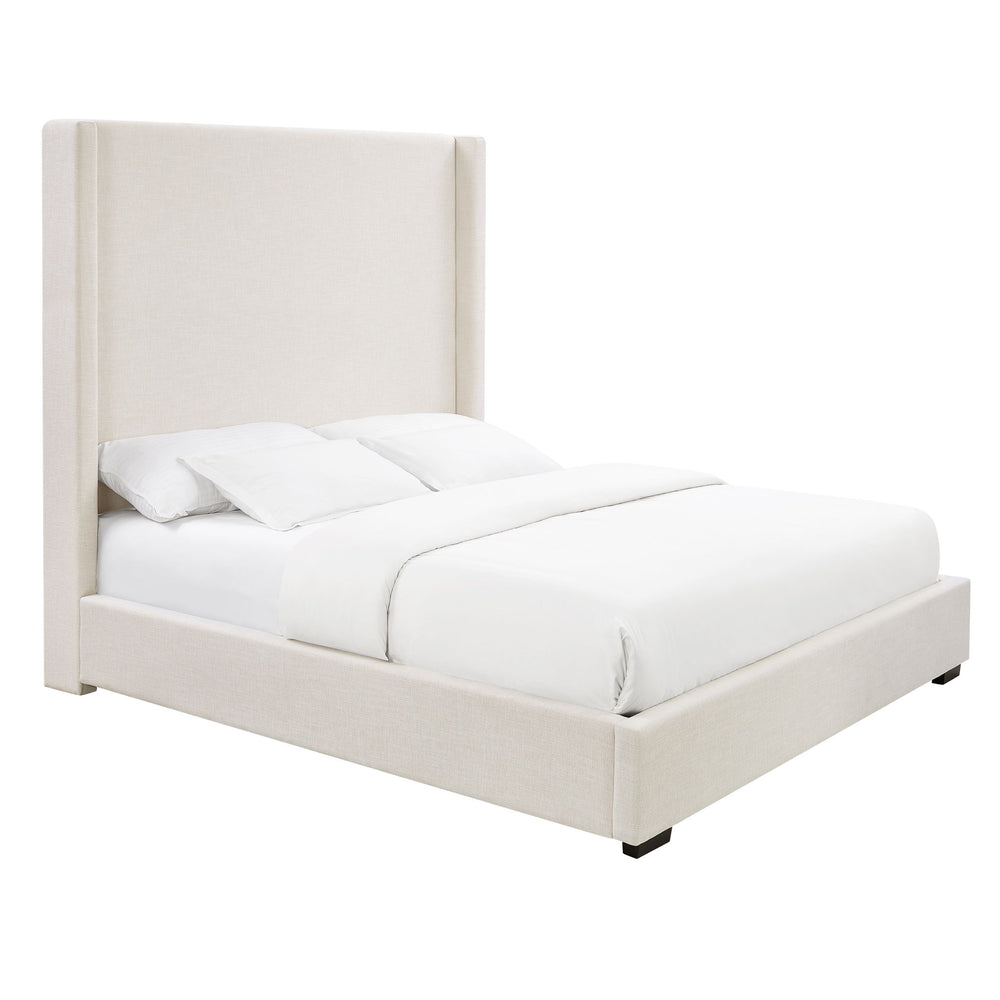 Hampton - Upholstered Platform Bed With Tall Headboard