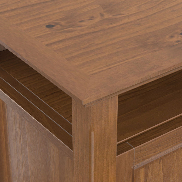 Amherst - TV Media Stand - Medium Saddle Brown