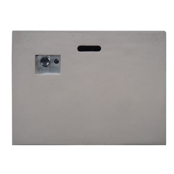 Outdoor Patio Square Gas Burning Concrete Fire Pit 40, 000 Btu