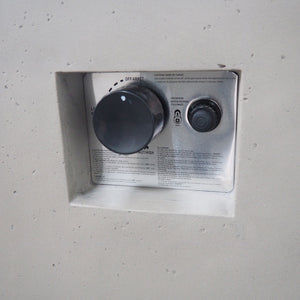 Outdoor Patio Square Gas Burning Concrete Fire Pit 40, 000 Btu