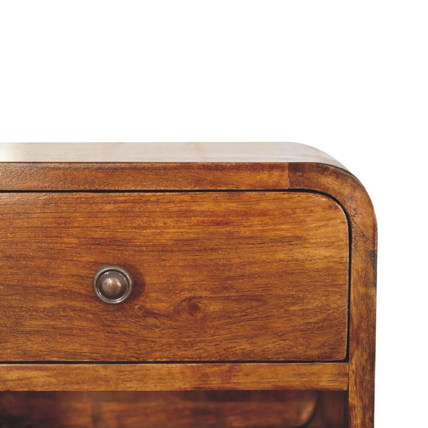 Curve Upper Slot Floating Nightstand