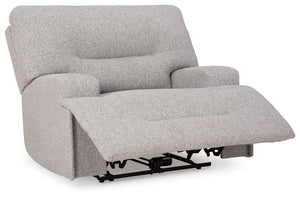 Acklen Place - 4 Pc. - 3-Piece Power Reclining Sectional Sofa With Raf Chaise, Wide Seat Power Recliner - Pewter