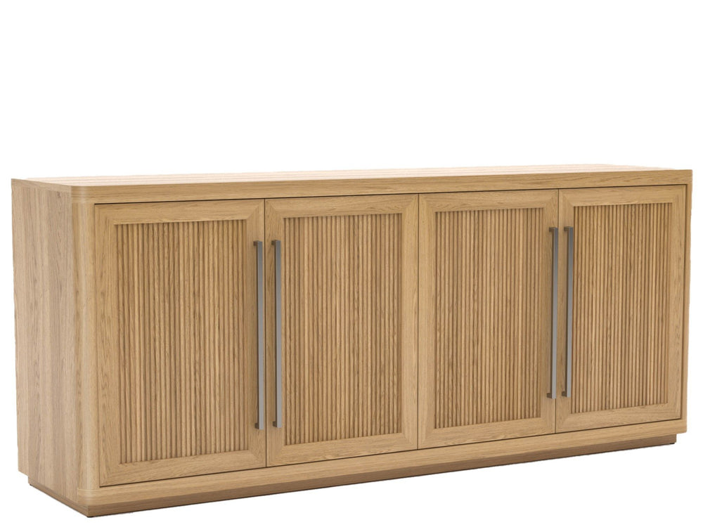 Modern - Media Credenza - Light Brown
