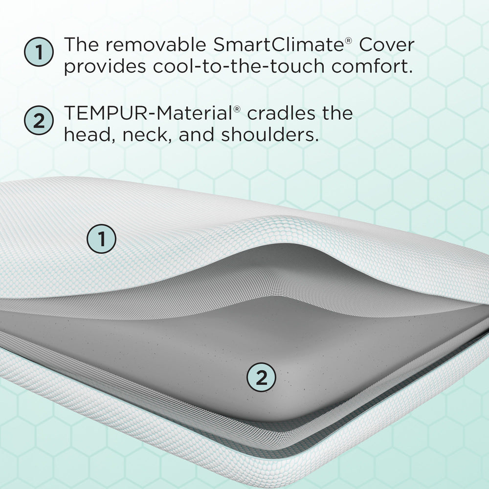 Pillows - Tempur-Pedic Everyday Comfort Pillow - White