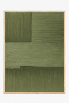 Framed Canvas Sycamore Bark - Natural