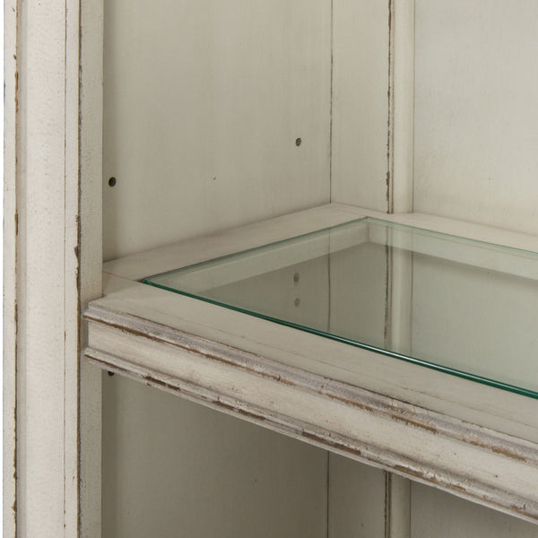 Magnolia Manor - Credenza Hutch - Antique White