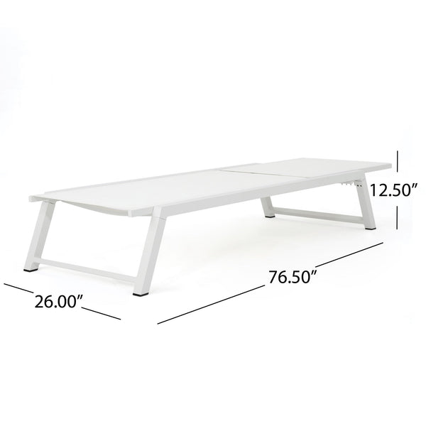 Myers - Modern Chaise Lounge Set With Adjustable Back