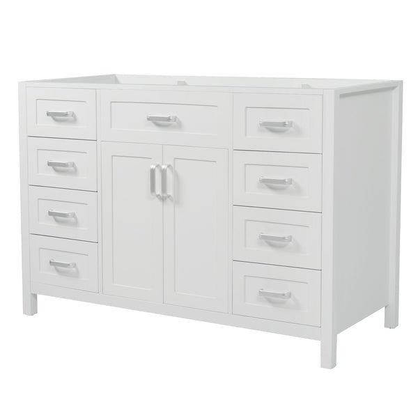 Bathroom Vanity Cabinet Only With 2 Soft Close Doors And 8 Drawers