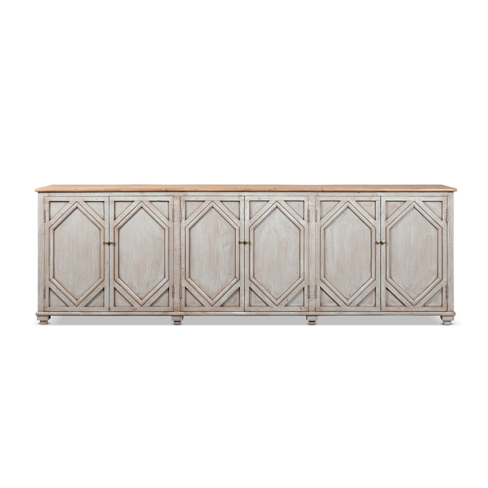 Colette - 6 Door Cabinet Sideboard - Brown