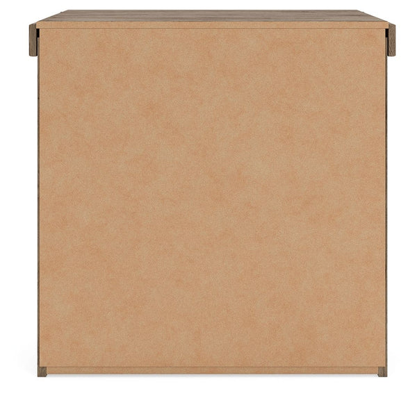 Oliandon - Two Drawer Night Stand - Light Brown