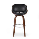 Lumos - Mid Century Modern Upholstered Swivel Barstool
