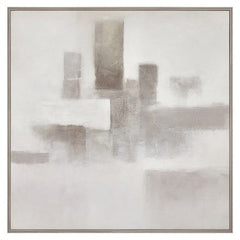 Framed Canvas Urban Stillness - Natural