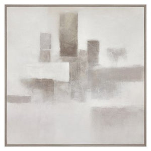 Framed Canvas Urban Stillness - Natural