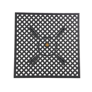 Arch Mesh Dining Table With Lightweight Frame - Black
