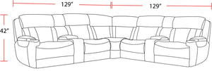 Dalton - Modular Power Reclining Sectional