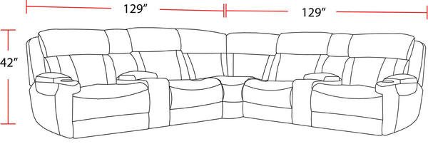 Dalton - Modular Power Reclining Sectional