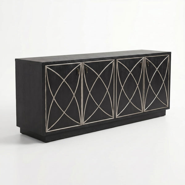 Julian - Four Door Cabinet - Black
