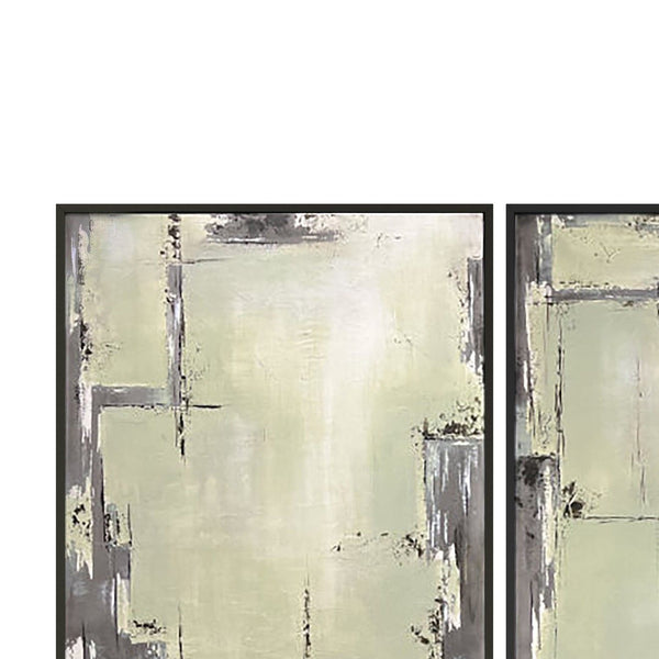 Framed Canvas Sherwood Gates (Set of 2) - Black
