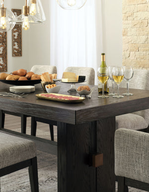 Burkhaus - Rectangular Dining Room Extension Table - Dark Brown