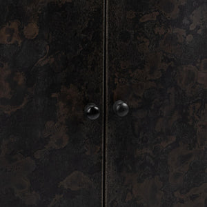 Amilio - Tall Cabinet - Rust Noir
