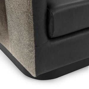 Lathe - Leather/Hide Accent Chair