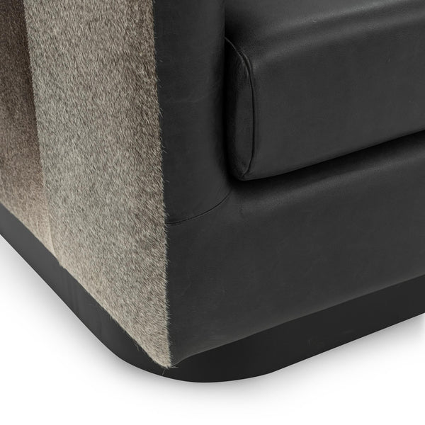 Lathe - Leather/Hide Accent Chair