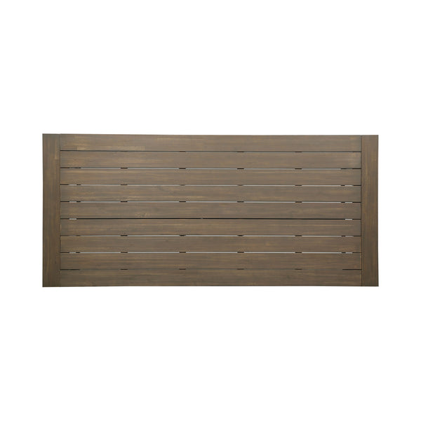Outdoor Dining Table - Gray / Rustic Metal